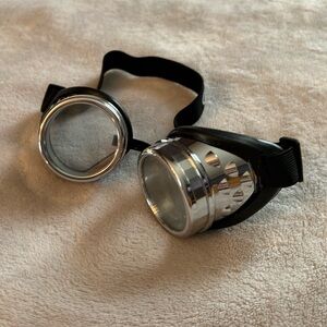 Black and Silver Rave Goggles
